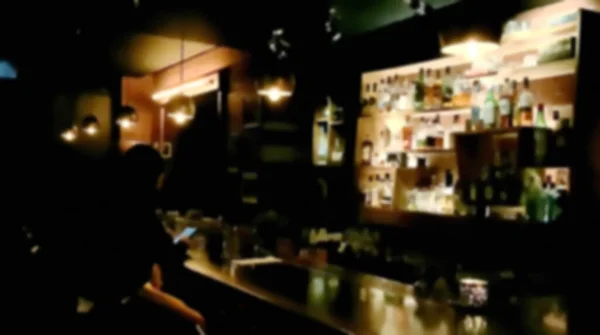 Bir Kafe Veya Barın Gece Görüntüsü — Stok fotoğraf