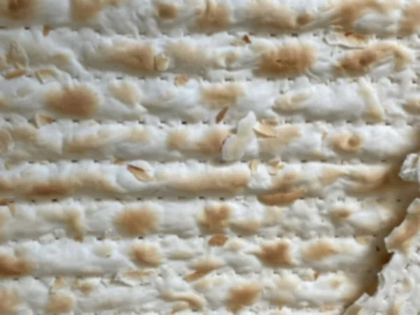 Judiskt Matzá Bröd Ersättning För Bröd Judisk Påskhögtid Pesach Suddig — Stockfoto