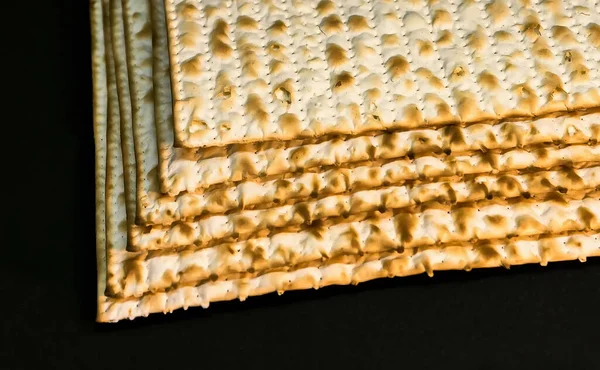 Stapel Joods Matzah Brood Vervanger Van Brood Joodse Paasvakantie Pesach — Stockfoto