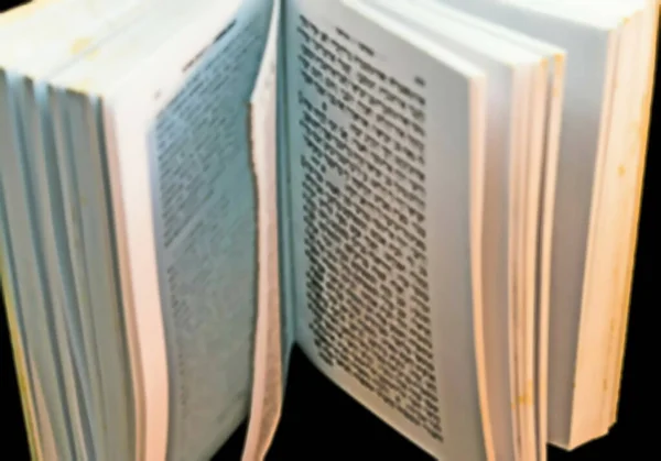 Open Talmud Torah Tanakh Libro Con Traduzione Inglese Sul Tavolo — Foto Stock