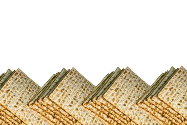 Piles Jewish Matzah Bread Substitute Bread Jewish Passover Holiday Pesach — Stock Photo, Image