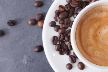 Kahve fincanı üst görünümü 