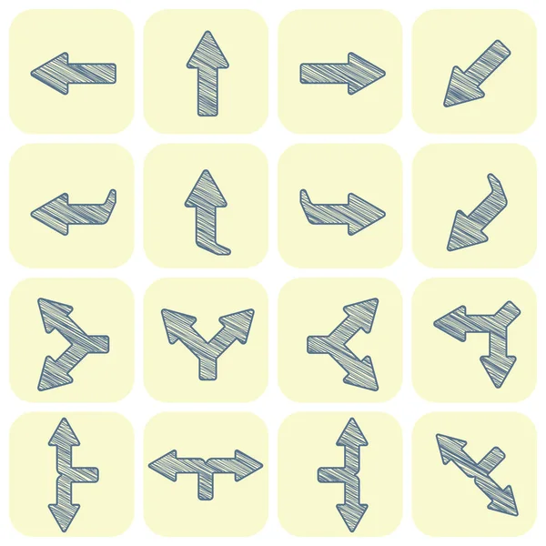 Sett pilenes fane. Vektorillustrasjon. kan brukes til arbeidsflytskjema, diagram, stegdesign, infografi . – stockvektor