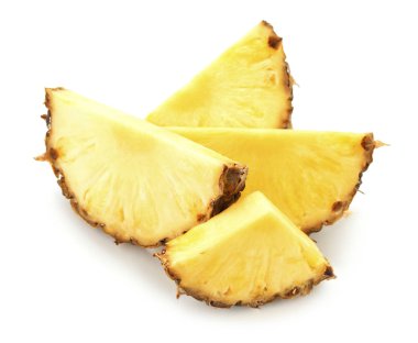 Beyaz üzerine izole edilmiş ananas