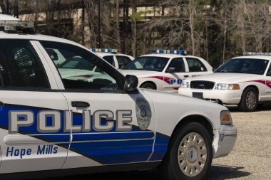 Umut Mills polis araç filosu, Kuzey Carolina, ABD-7 Nisan 2018
