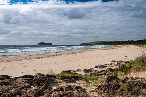 Bela praia mística (praia minnamurra) shellharbour nsw aust — Fotografia de Stock