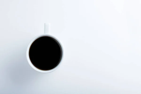 Cup Coffee White Background — Stock Photo, Image