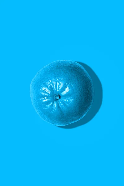 Kék Mandarin Kék Alapon — Stock Fotó