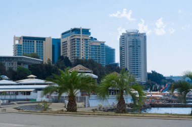 Plaj, deniz manzarası.