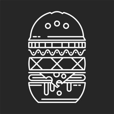 Yazarın Hat sanatı. Zanaat büyük Burger.