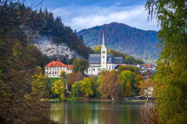 Malowniczy Krajobraz Bled Słowenia — Zdjęcie stockowe