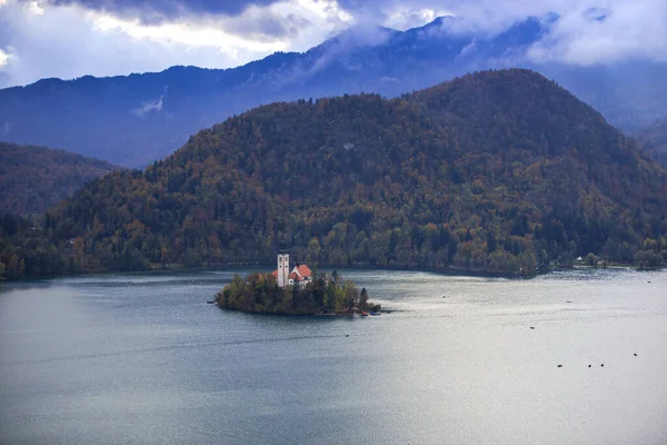 Pintoresco Paisaje Bled Eslovenia — Foto de Stock