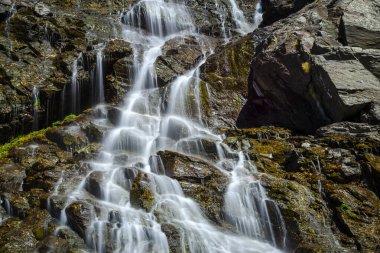 Hırvatistan 'ın Plitvice Jezera Park kentinde şelaleler.