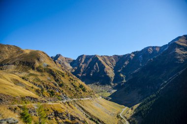 Hırvatistan 'ın Plitvice Jezera Parkı' ndaki Şelalelerden geçen asfalt yolu.