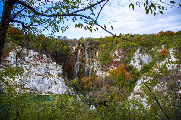 Cascades Plitvice Jezera Park Croatie — Photo