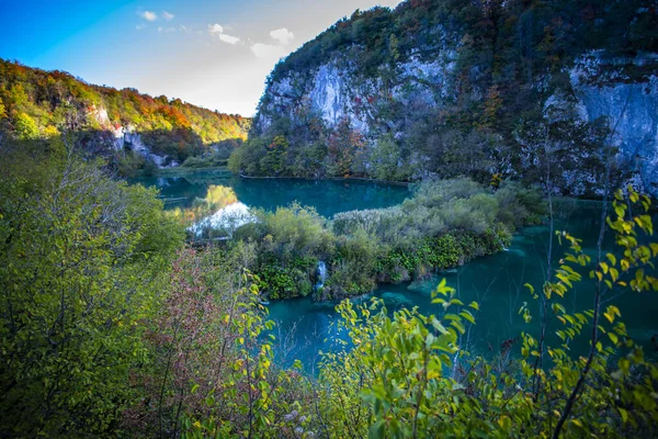 Estanque Plitvice Jezera Park Croacia —  Fotos de Stock