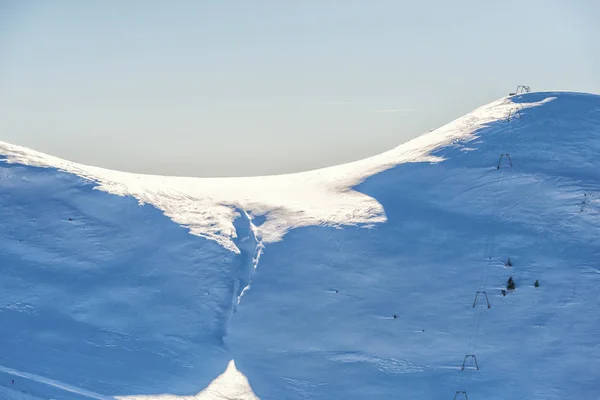 Пейзаж Снігових Покритих Гір Взимку — стокове фото