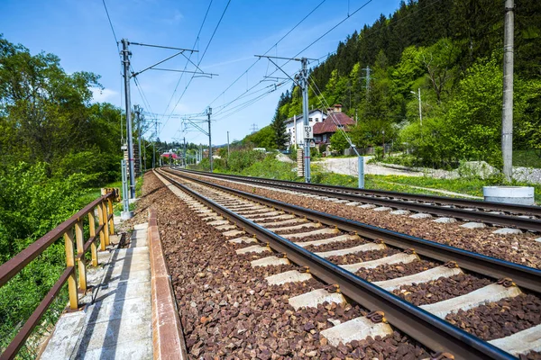 Estação Ferroviária Montanhas — Fotografia de Stock