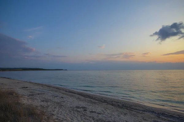 Beautiful View Sea Sunset Sky — Stock Photo, Image