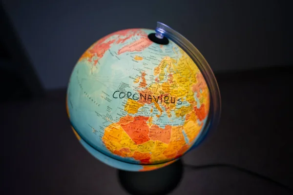 earth planet globe and corona virus, covid 19
