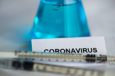 Laboratuvarda Coronavirus testi, covid 19 salgın hastalığı.