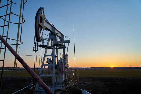 Technologische Und Gasförderung Produktion Transport Und Verarbeitung Von Und Gas — Stockfoto