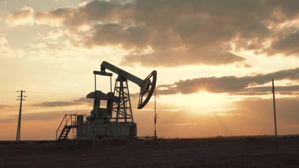 Технологическая Добыча Нефти Газа Производство Транспортировка Переработка Нефти Газа Производство — стоковое видео
