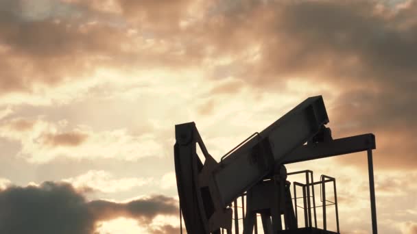 Producción Tecnológica Petróleo Gas Producción Transporte Procesamiento Petróleo Gas Producción — Vídeo de stock
