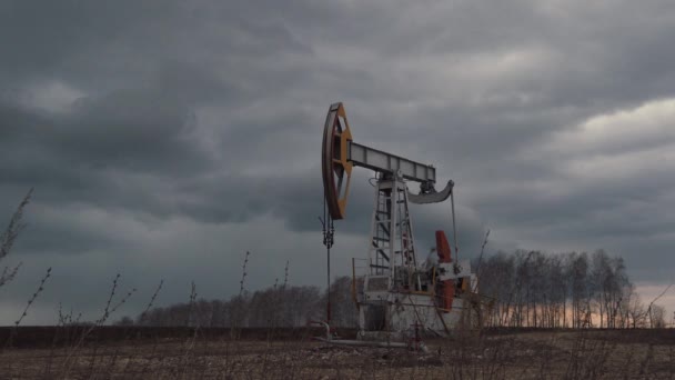 Producción Tecnológica Petróleo Gas Producción Transporte Procesamiento Petróleo Gas Producción — Vídeo de stock