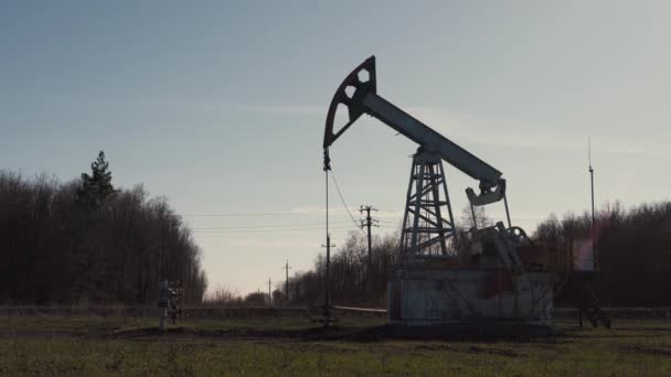 Teknolojik Petrol Gaz Üretimi Üretim Ulaşım Petrol Işleme Dünya Nüfusu — Stok video