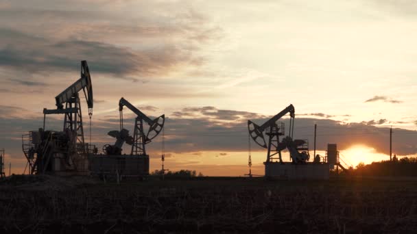 Технологічний Видобуток Нафти Газу Виробництво Транспортування Переробка Нафти Газу Виробництво — стокове відео