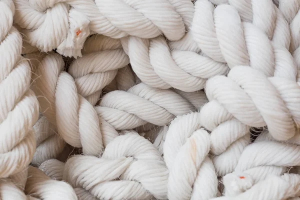 Inselective Focus Pile Nature Manila Fiber Rope Slings — стоковое фото