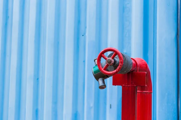 Quick Connect Red Valve Fectory — Stock Photo, Image