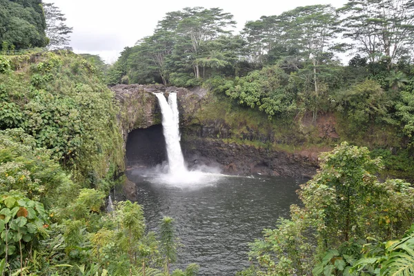 Rainbow Falls Ubicado Cerca Hilo Isla Grande Hawai —  Fotos de Stock