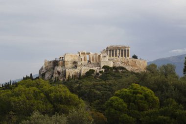 Atina 'da güzel Akropol Yunanistan