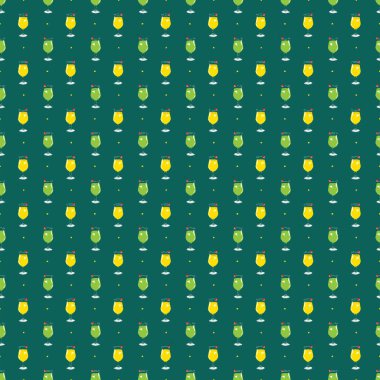 Kokteyl ve kiraz tatil desen 