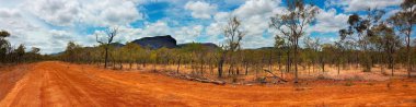 Outback Avustralya panarama görünümü manzara