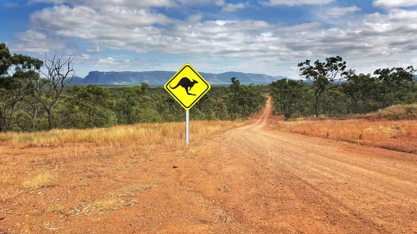 Australský dopravní značka North Queensland — Stock fotografie