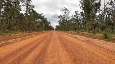 Cape York orange dirty  and dusty road clipart