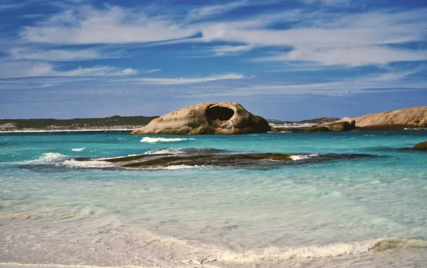 Batı Avustralya Daki Twilight Beach Koyu Nda Güzel Mavi — Stok fotoğraf