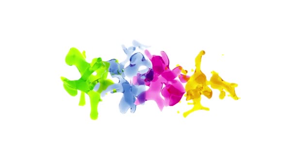 gouttes colorées de liquide 