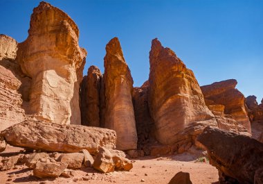 Eilat, İsrail yakın Solomonlar Pillars.