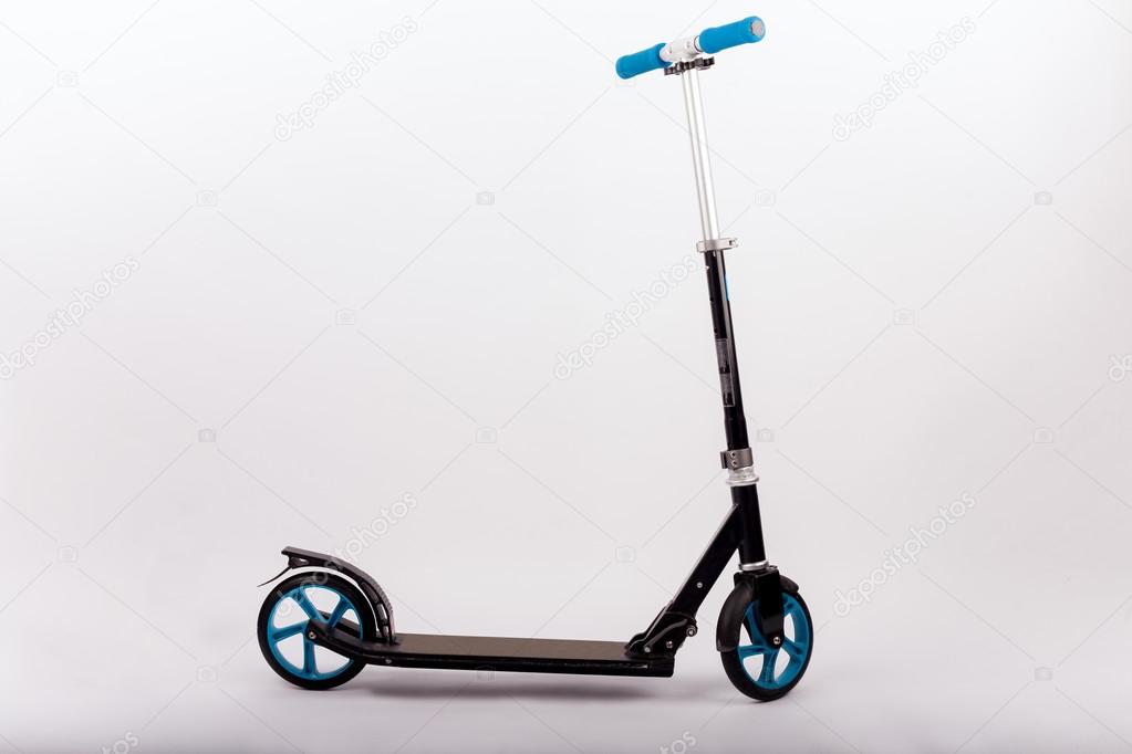 Black push scooter