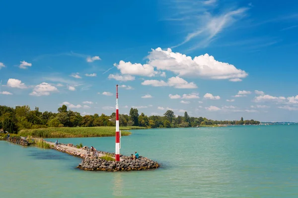 호수 Balaton의 보기 — 스톡 사진