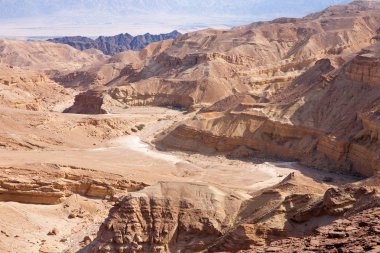 Eilat monuntains, Negev Çölü manzara, İsrail