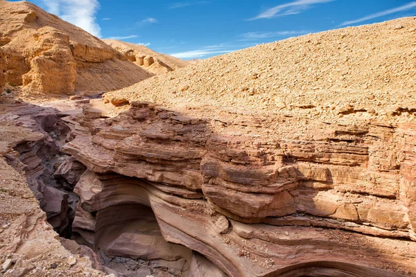 A atração turística Red Canyon em Israel — Fotografia de Stock