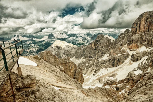 Picos das Dolomitas, Itália (HDR ) — Fotografia de Stock