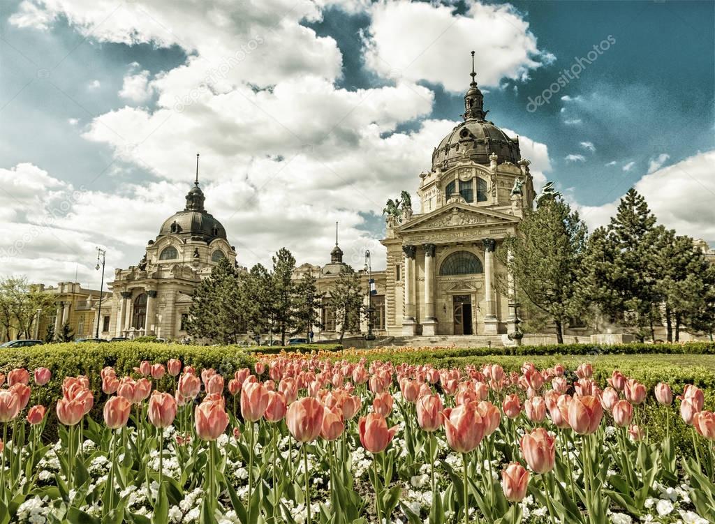 The Szechenyi Bath, Budapest (HDR)