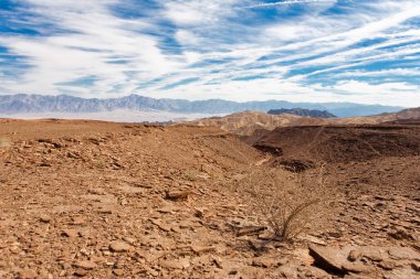 Eilat dağlar Negev Çölü peyzaj, İsrail