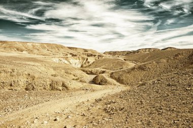 Eilat monuntains, Negev Çölü, İsrail (Hdr)